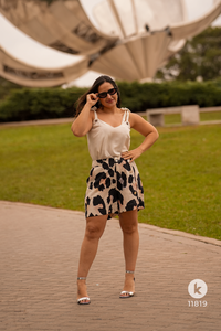 Conjunto Short estampado kmk