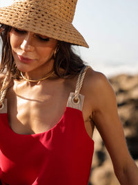 Vestido longo vermelho