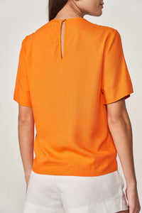 blusa laranja colcci