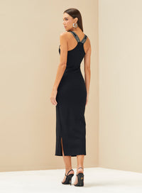 Vestido Midi Preto Forum