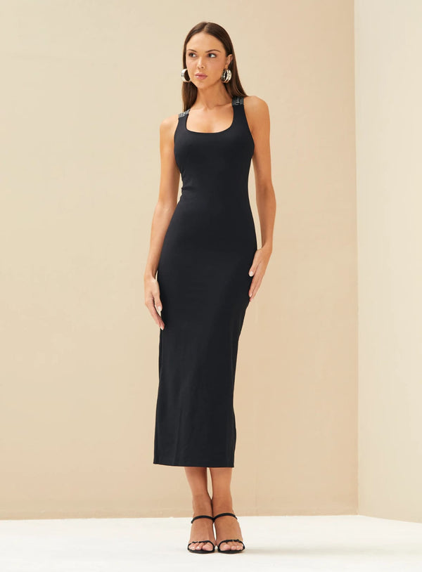 Vestido Midi Preto Forum