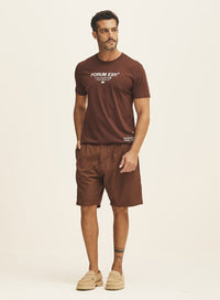 Camiseta Marrom Forum