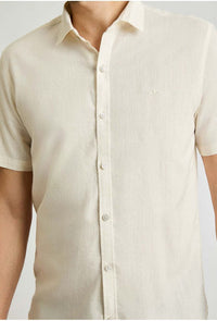 CAMISA RELAXED FIT MANGA CURTA LINHO