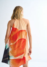 VESTIDO TRAPEZIO FLOR