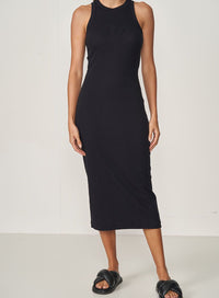 VESTIDO MIDI CANELADO COLCCI