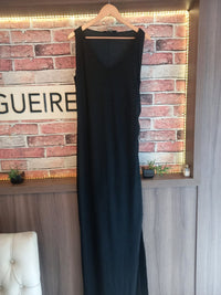 Vestido Longo Lurex Preto
