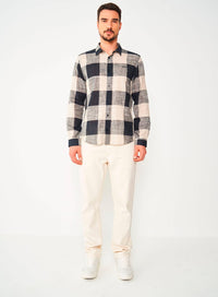Camisa Xadrez Colcci Preto Off-White